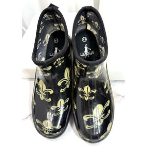 Corkys Black and Gold Ankle Boots